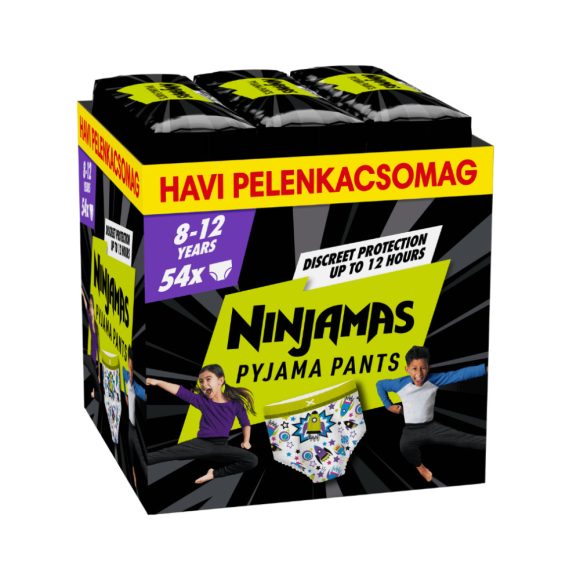 Pampers Ninjamas Pyjama Pants éjszakai bugyipelenka űrhajós 8-12, 27-43 kg, 54 db