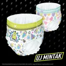 Pampers Ninjamas Pyjama Pants éjszakai bugyipelenka szívecskés 8-12, 27-43 kg, 54 db