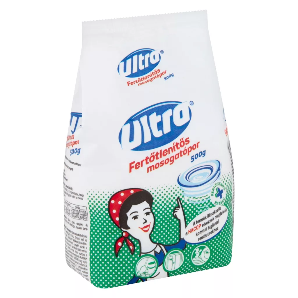Ultra fertőtlenítős mosogatópor (500 g)