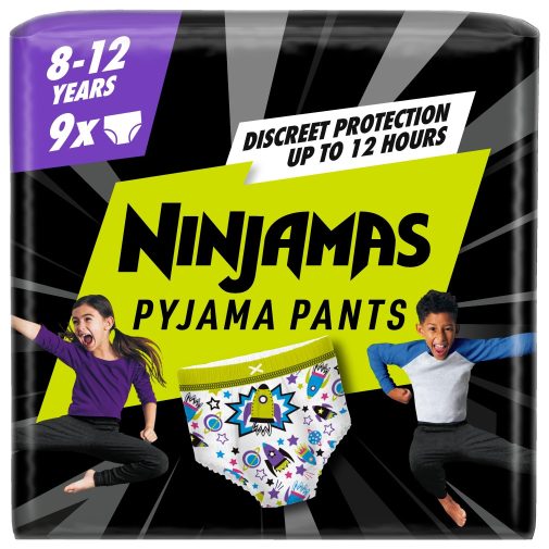 Pampers Ninjamas Pyjama Pants éjszakai bugyipelenka űrhajós 8-12, 27-43 kg, 9 db