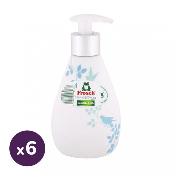 Frosch pumpás folyékony szappan érzékeny bőrre 6x300 ml