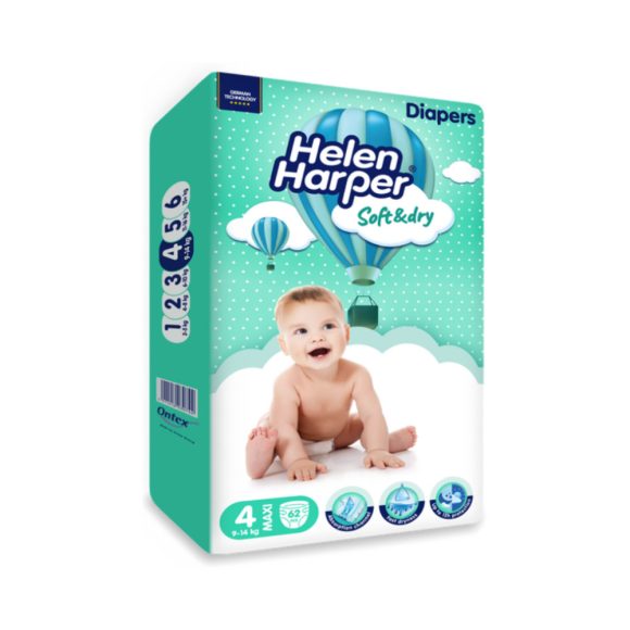 Helen Harper Baby pelenka, Maxi 4, 9-14 kg, 62 db