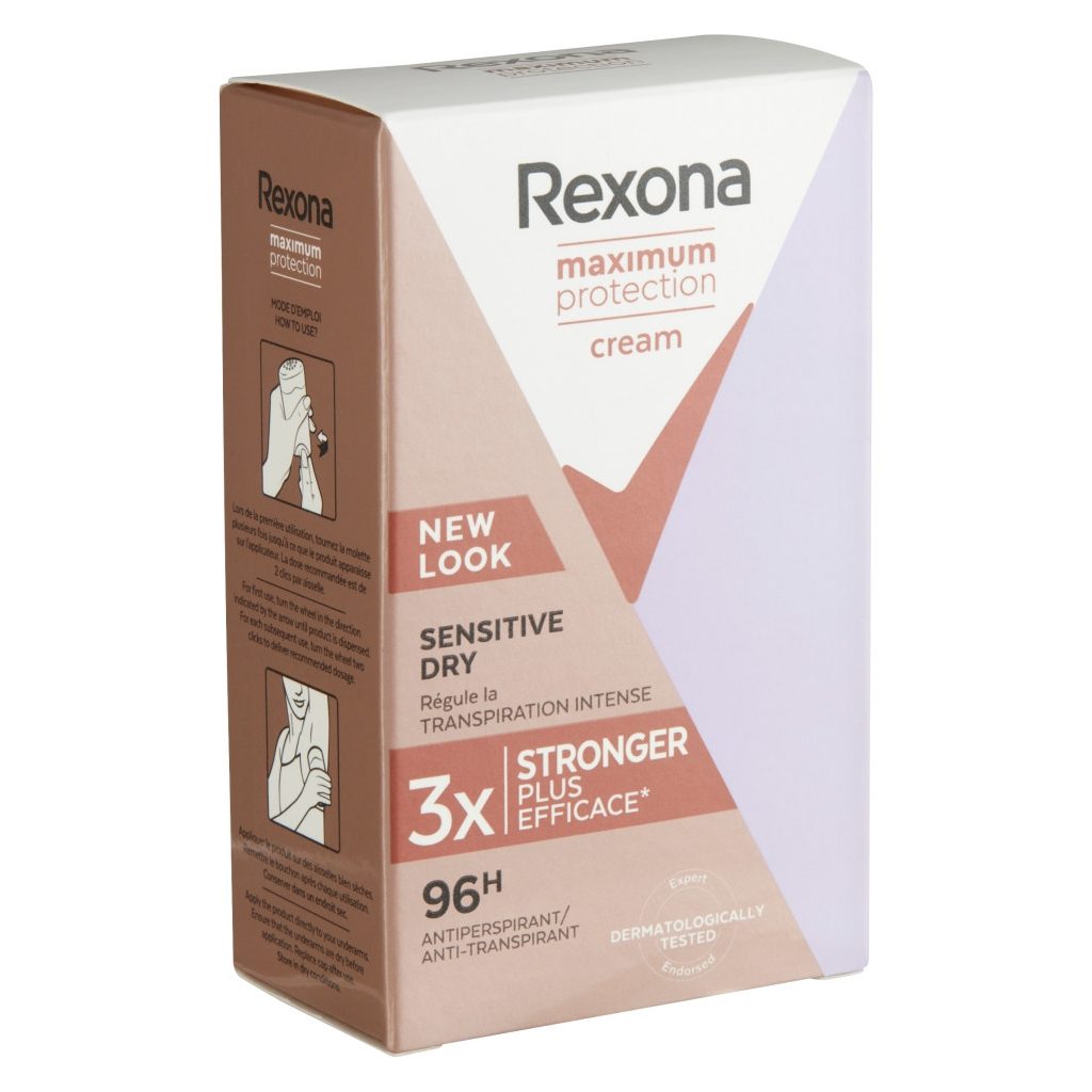 Rexona Maximum Protection Sensitive női izzadásgátló krém (45 ml)