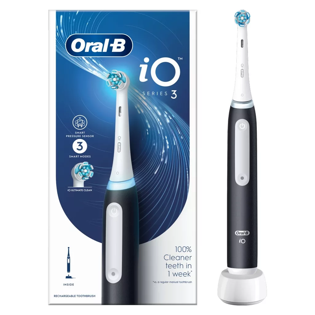 Oral-B iO3 fekete elektromos fogkefe