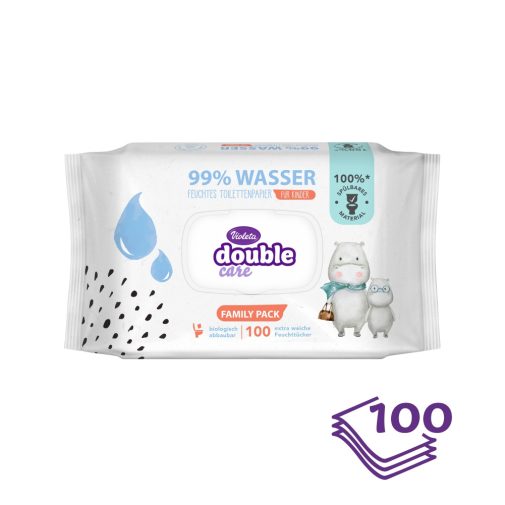 Violeta nedves toalettpapír, 99%-os víztartalommal (100 db)