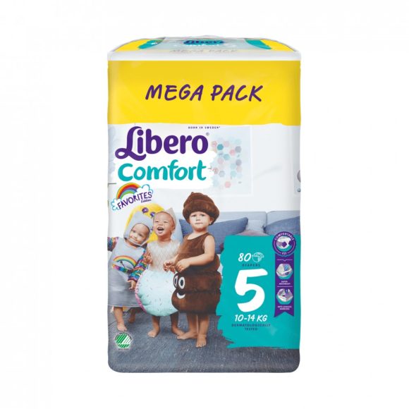 Libero Comfort pelenka megapack, Maxi+ 5, 10-14 kg, 80 db