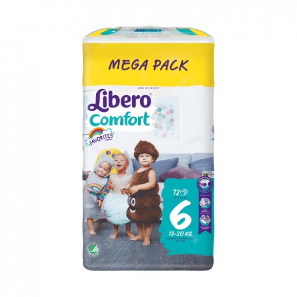 Libero Comfort pelenka megapack, Junior 6, 13-20 kg, 72 db