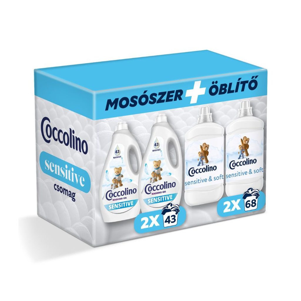 Coccolino Sensitive mosógél és öblítőkoncentrátum válogatás