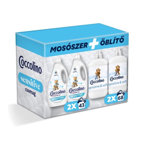 Coccolino Sensitive mosógél és öblítőkoncentrátum válogatás