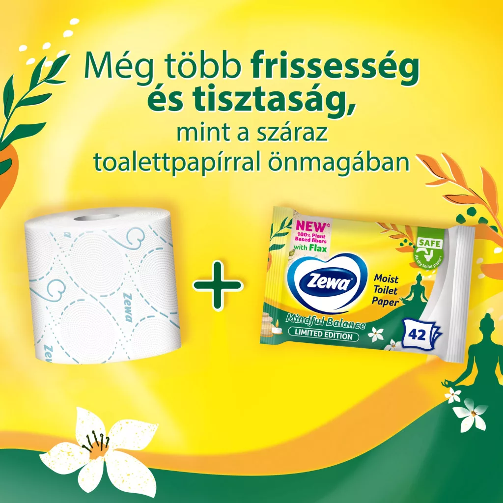 Zewa Magic Garden illatosított nedves toalettpapír (42 db)