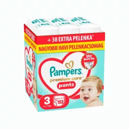   Pampers Premium Care Pants bugyipelenka 3, 6-11 kg, HAVI PELENKACSOMAG 152 db