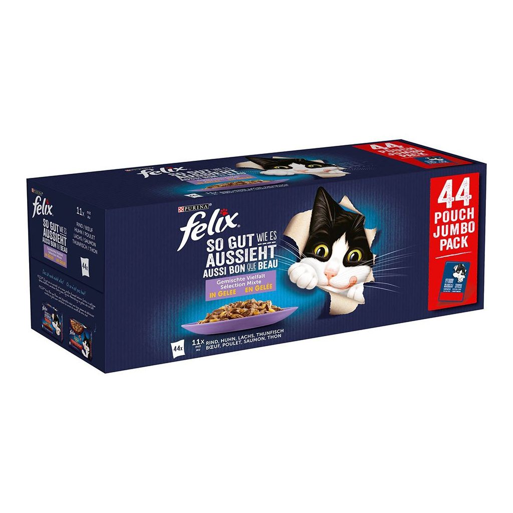 Purina Felix Fantastic alutasakos macskaeledel házias válogatás (44x85 g)