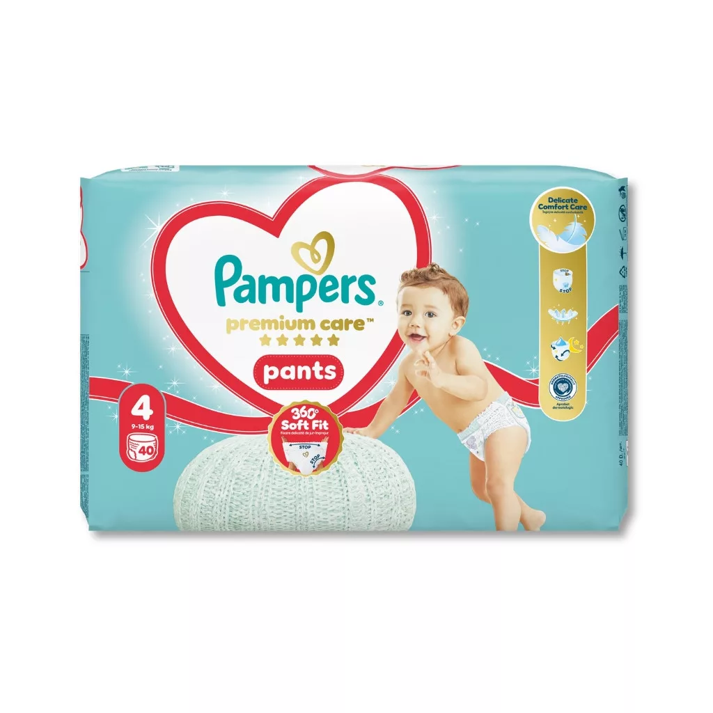 Pampers Premium Care Bugyipelenka, Maxi 4, 9-15 kg, 40 db