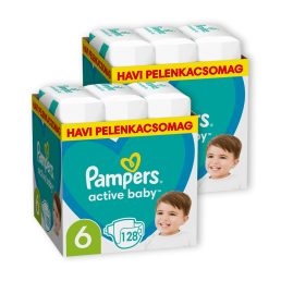   INGYENES SZÁLLÍTÁS - Pampers Active Baby pelenka, Junior 6, 13-18 kg, 1+1, 256 db