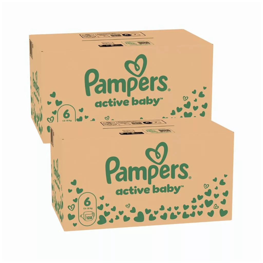 Pampers Active Baby pelenka, Junior 6, 13-18 kg, 1+1, 256 db