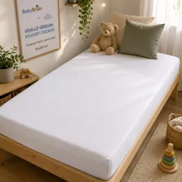 BabyBruin vízhatlan frottír matracvédő (90x200 cm)