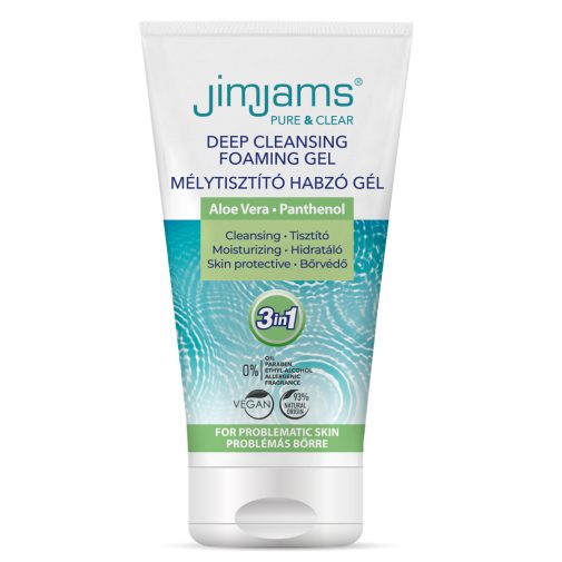 JimJams Pure & Clear Mélytisztító Habzó gél (150 ml)