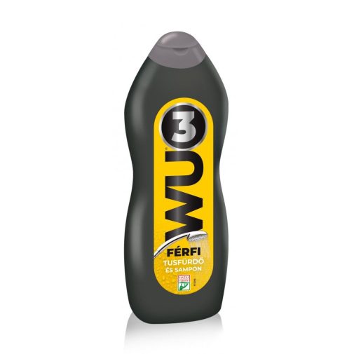 WU3 férfi tusfürdő és sampon (850 ml)