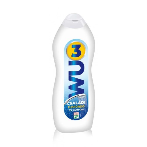 WU3 családi tusfürdő és sampon (850 ml)