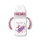 BabyBruin szélesnyakú cumisüveg fogóval, 240 ml (lányos)