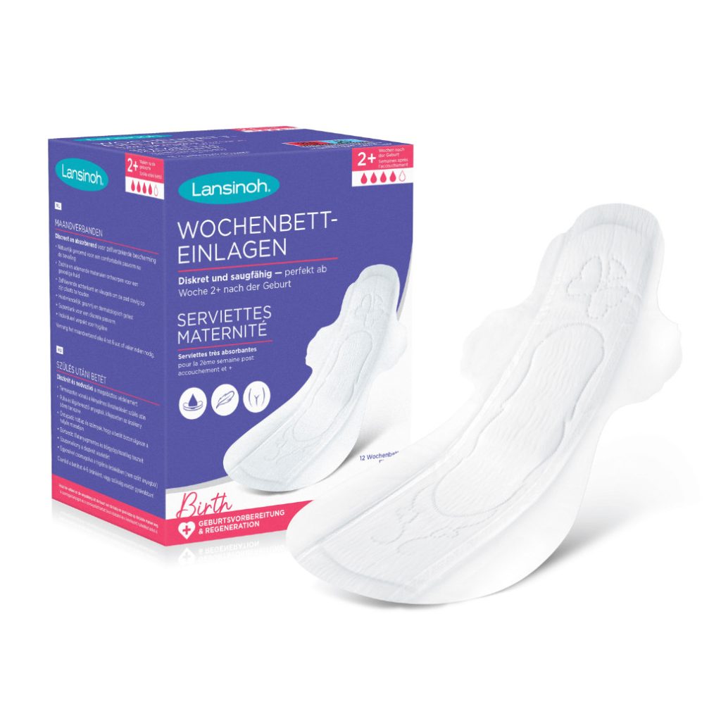 Lansinoh diszkrét és nedvszívó szülés utáni betét 2. héttől – egyesével csomagolt (12 db)