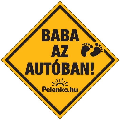 BABA AZ AUTÓBAN - magas minőségű matrica