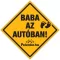 BABA AZ AUTÓBAN - magas minőségű matrica