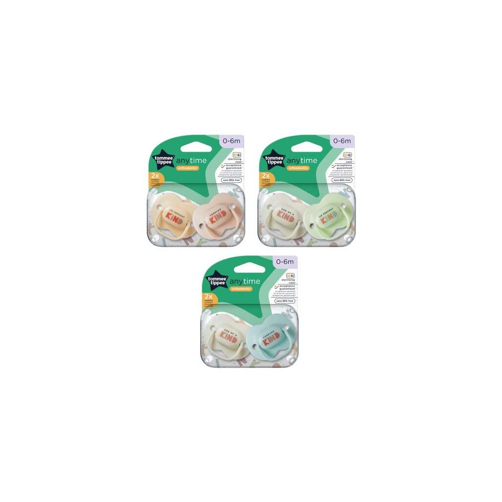 Tommee Tippee Anytime játszócumi 0-6-hó 2 db