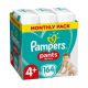 Pampers Pants bugyipelenka, Maxi+ 4+, 9-15 kg, HAVI PELENKACSOMAG 164 db