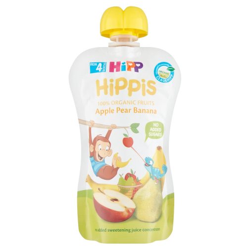 Hipp HiPPiS BIO gyümölcspép alma-körte-banán, 4 hó+ (100 g)