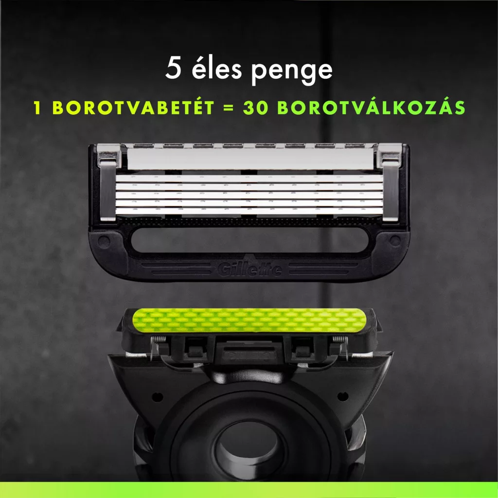 Gillette Labs borotva bőrradírral 5 db borotvabetéttel, fali tartóval és utazótokkal + AJÁNDÉK Kulacs