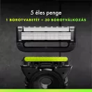 Gillette Labs borotva bőrradírral 5 db borotvabetéttel, fali tartóval és utazótokkal + AJÁNDÉK Kulacs