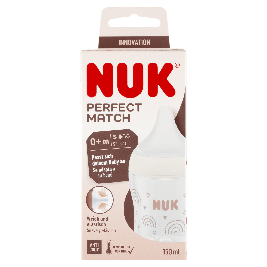 NUK Perfect Match cumisüveg 150ml (szivárvány)