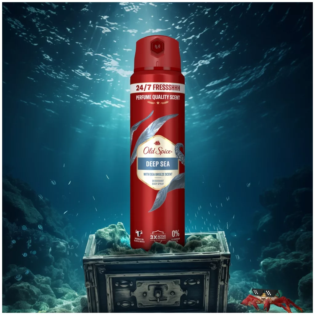 Old Spice Deep Sea dezodor spray férfiaknak (200 ml)