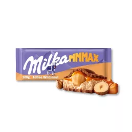   Milka MMMax karamellás-egészmogyorós táblás tejcsokoládé 300 g