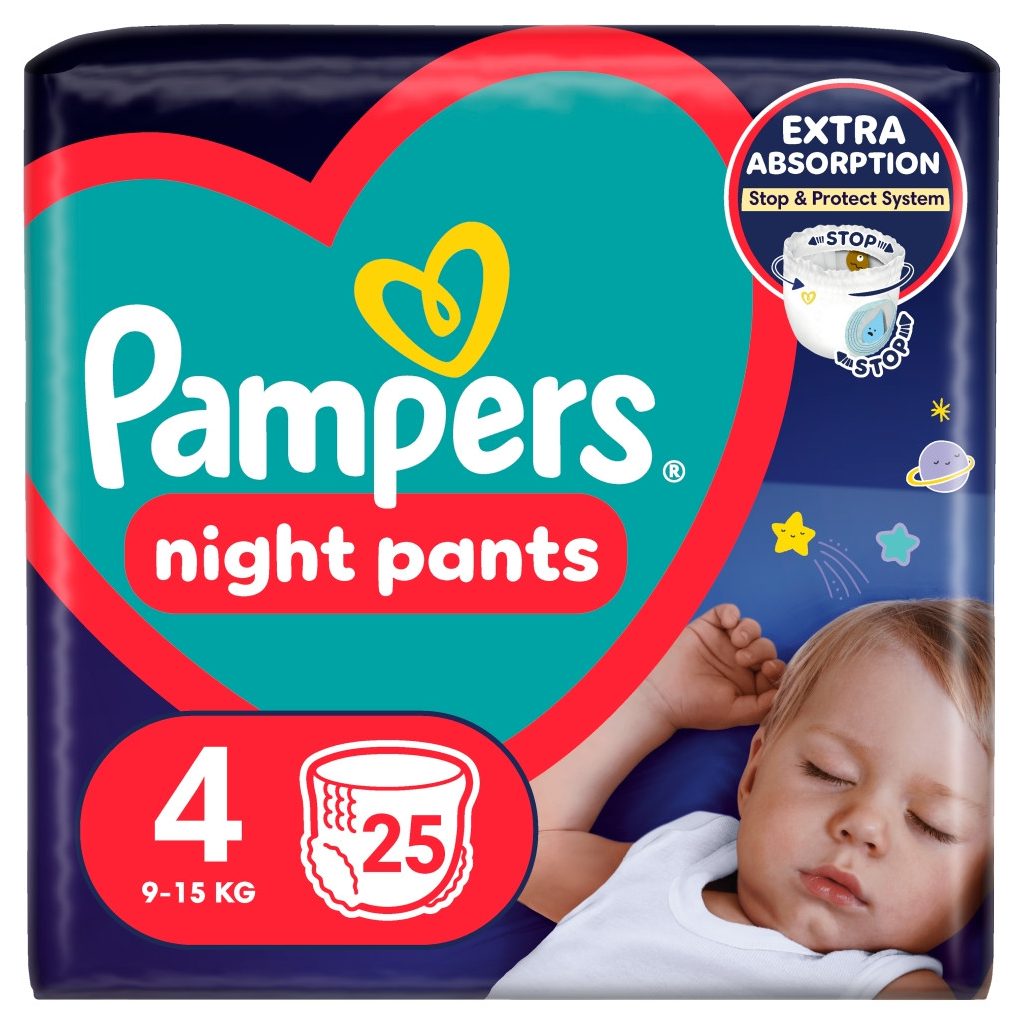 Pampers Night Pants bugyipelenka 4, 9-15 kg, 25 db