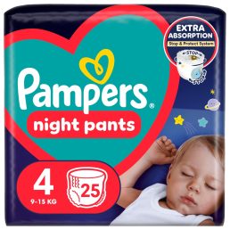 Pampers Night Pants bugyipelenka 4, 9-15 kg, 25 db
