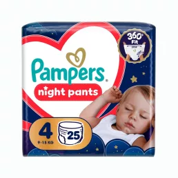 Pampers Night Pants bugyipelenka 4, 9-15 kg, 25 db