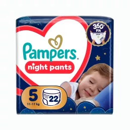 Pampers Night Pants bugyipelenka 5, 11-17 kg, 22 db