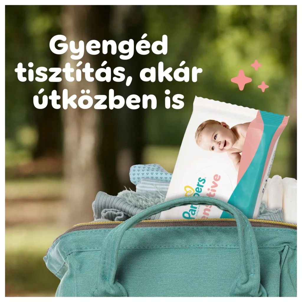 Pampers Sensitive nedves törlőkendő XXL 9x80 db