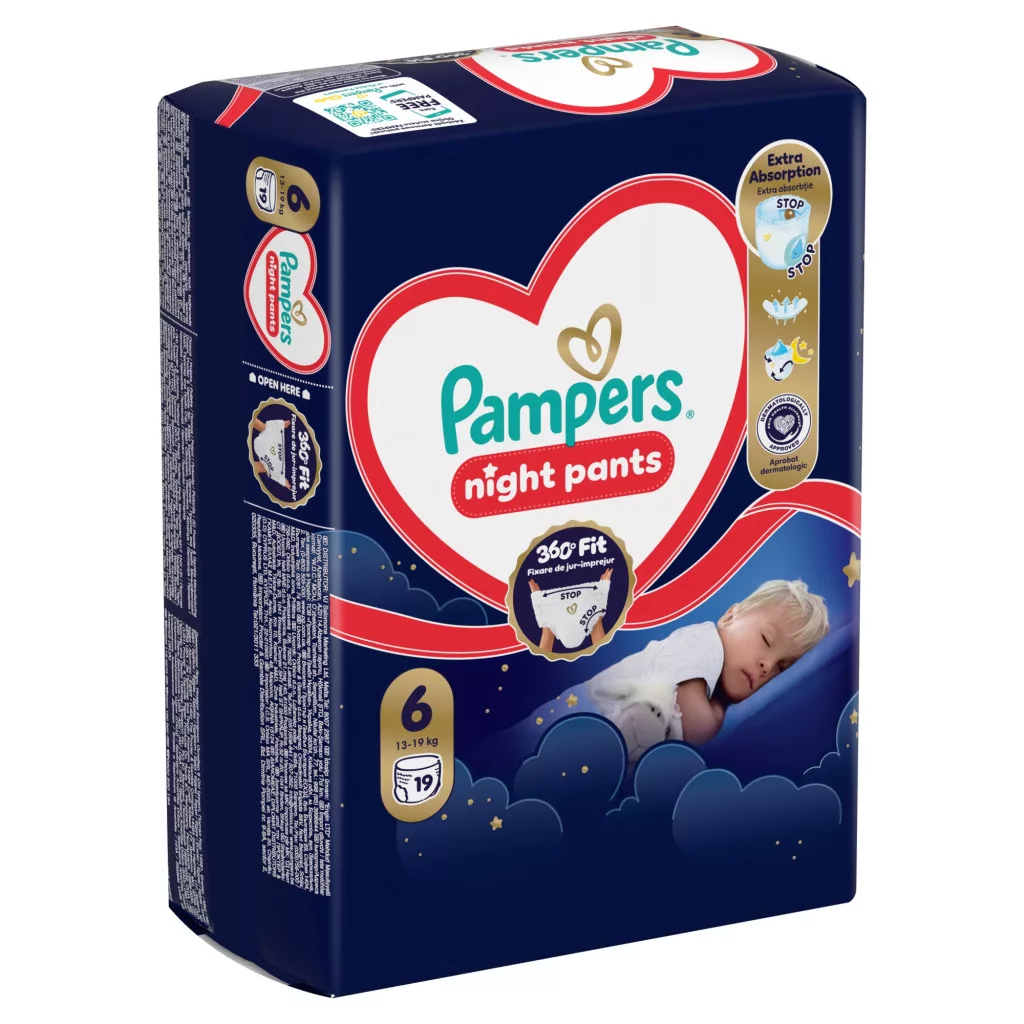 Pampers Night Pants bugyipelenka 6, 13+ kg, 19 db