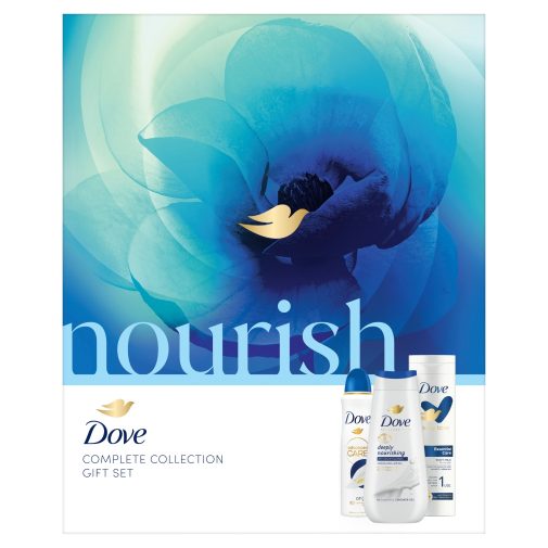 Dove Nourish tusfürdő, dezodor és testápoló ajándékcsomag