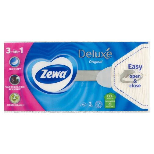 Zewa Deluxe Classic 3 rétegű papírzsebkendő (90 db)