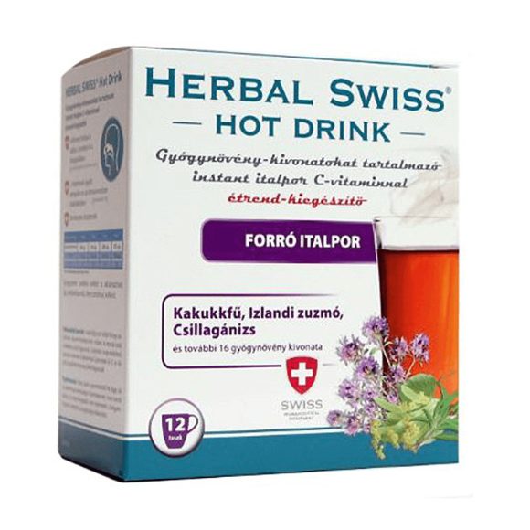 Herbal Swiss forró italpor megfázás tüneteinek enyhítésére(12 db)