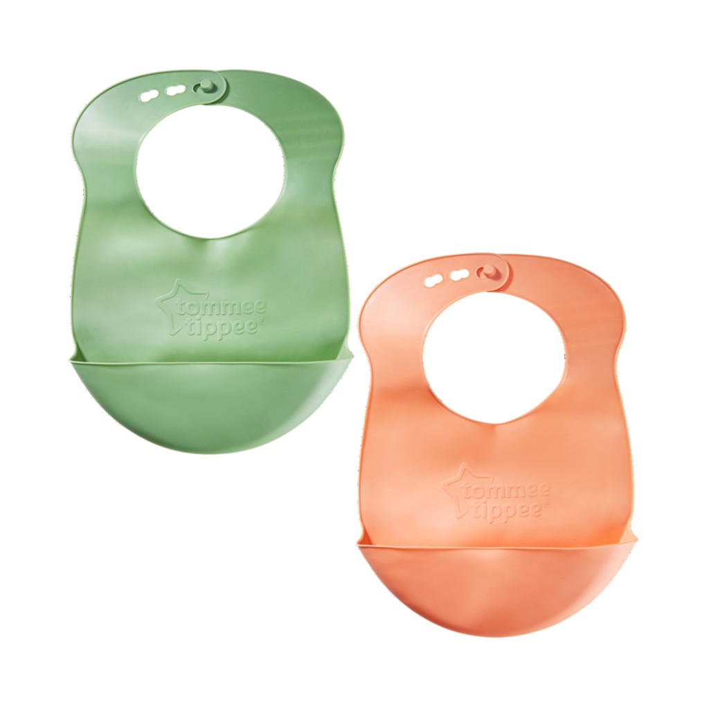 Tommee Tippee mosogatógépben mosható műanyag előke 6 hó+