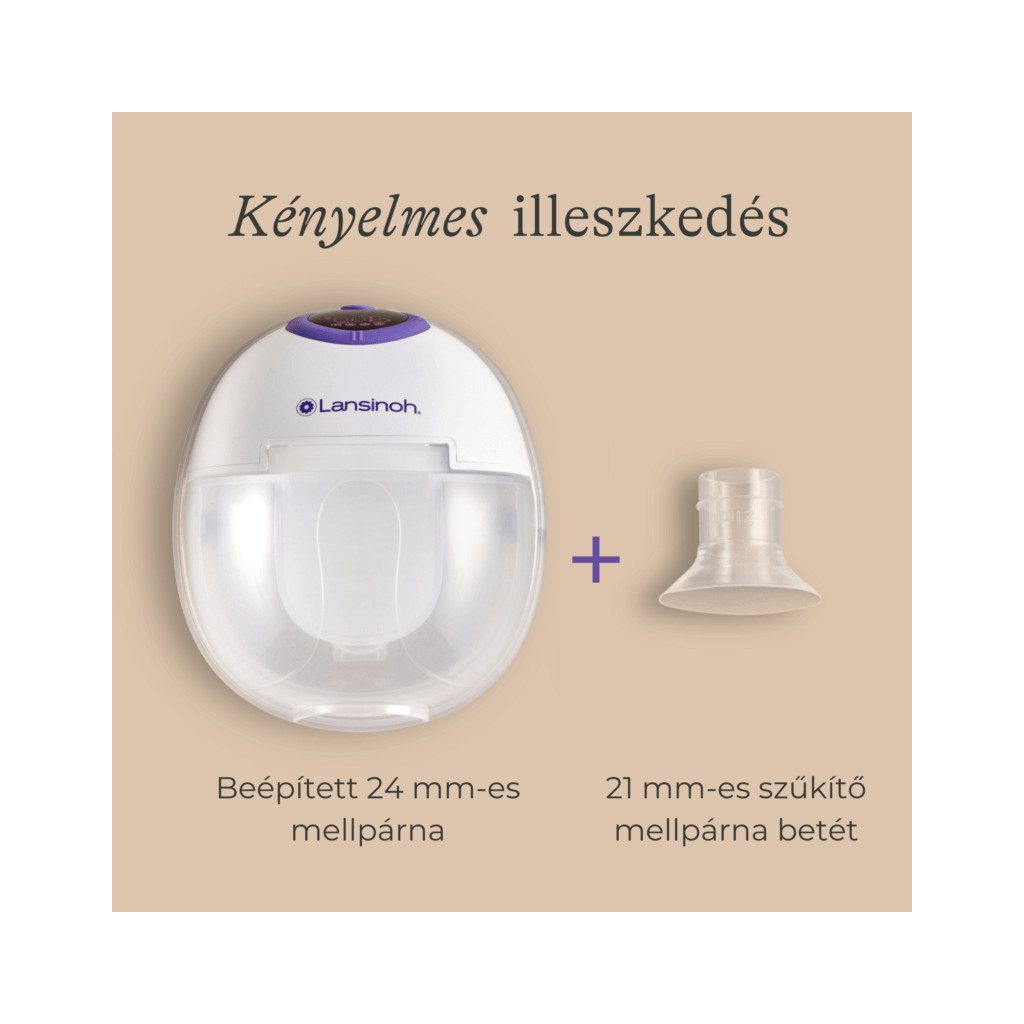 Lansinoh Hordható mellszívó - 4 fázisú, dupla