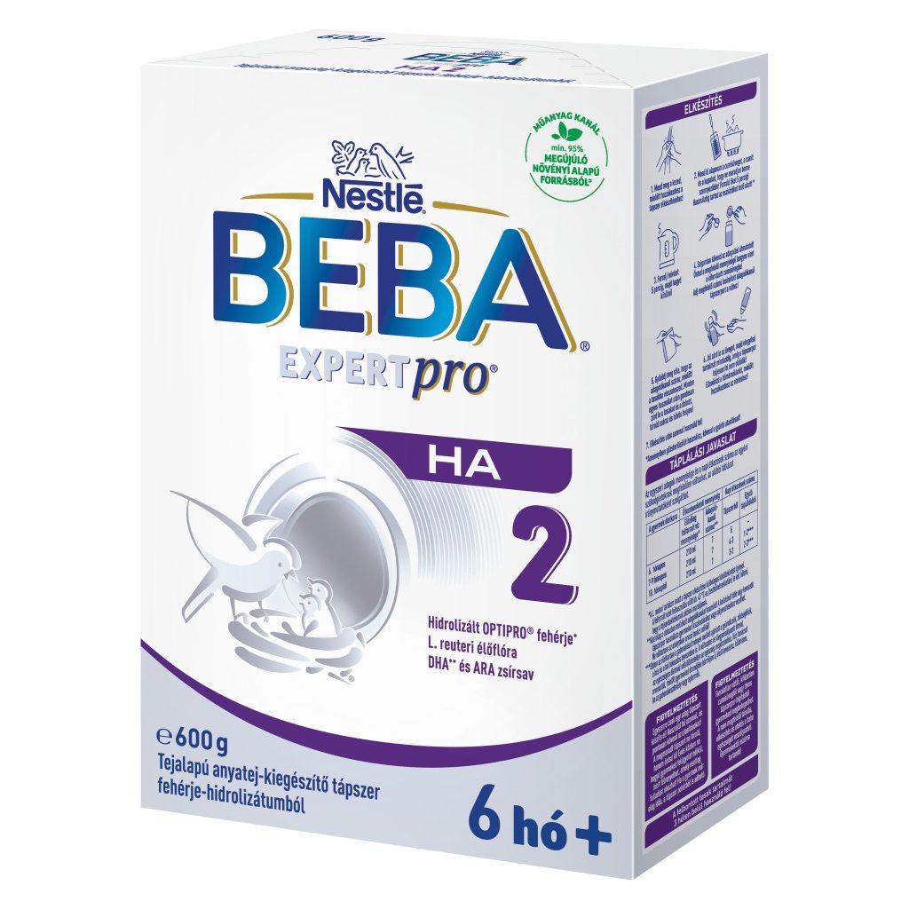BEBA ExpertPro HA 2 tejalapú anyatej kiegészítő tápszer 6 hó+ (600 g)