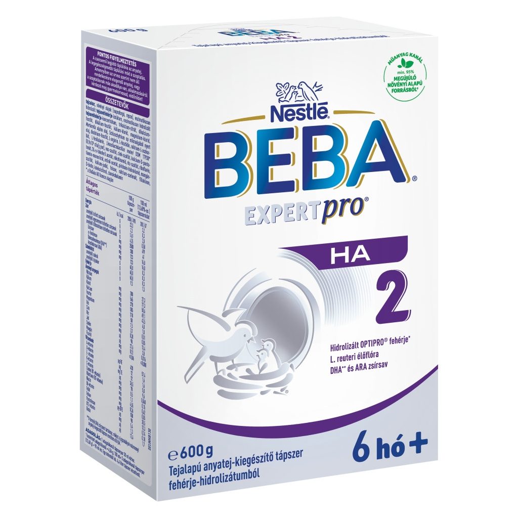 BEBA ExpertPro HA 2 tejalapú anyatej kiegészítő tápszer 6 hó+ (600 g)