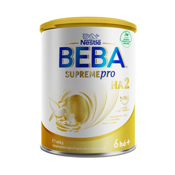 BEBA Supreme Pro HA 2 tejalapú anyatej-kiegészítő tápszer fehérje-hidrolizátumból 6 hó+ (400 g)