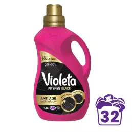  Violeta Intense black mosógél fekete ruhákhoz, 1800 ml (32 mosás)